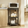 thumbnail image 1 of Lofka, KC30, Painted Finish, Rolling, Kitchen Storage Cart, Black, 1 of 8
