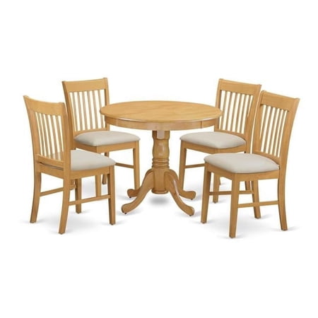 Small Kitchen Table & 4 Chairs, Oak
