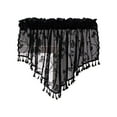 thumbnail image 1 of Small Kitchen Window Curtains Over Sink Sheer Valances with Tassels 140x60cm Swag Curtains for Living Room Decorative Window Drapes, 1 of 7