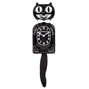 Small Kitty-Cat Klock Classic Black Includes Battery