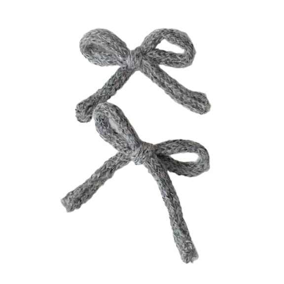 Small Knitted Hair Clip For Womens Candy Color Hairpins Barrettes Headwear