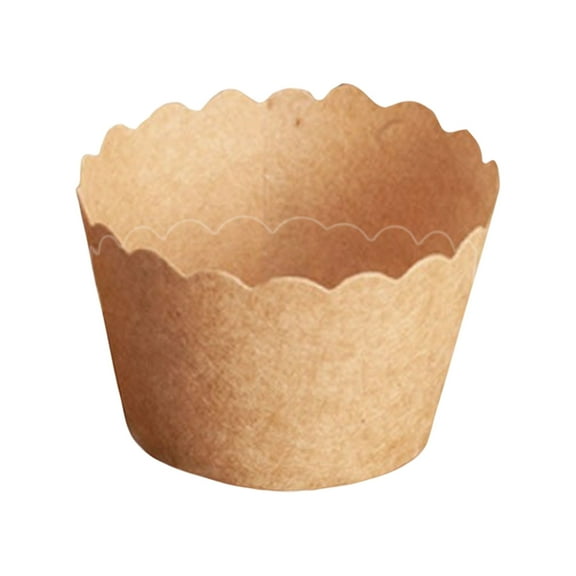 Small Kraft Paper Machine-Made Baking Cups For Muffins Cupcakes, Oven-Resistant Up To 220°C/428°F Grease-Proof Design, Multi-Purpose 50-Piece Set For Home Baking Enthusiasts Daily