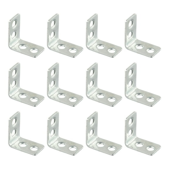 Small L Shape Metal Corner Brackets For Drawer Shelf And Wall Mount, Heavy Duty Rustproof Steel Right Angle, Waterproof Sturdy Support For Kitchen Garden Bookshelf, 15 X 25 X 25 Mm