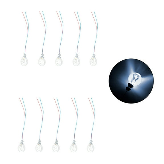 Small LED Ceiling Lights Model Set of 10 for Layout Beacons Sand-table Drill Game Building Model
