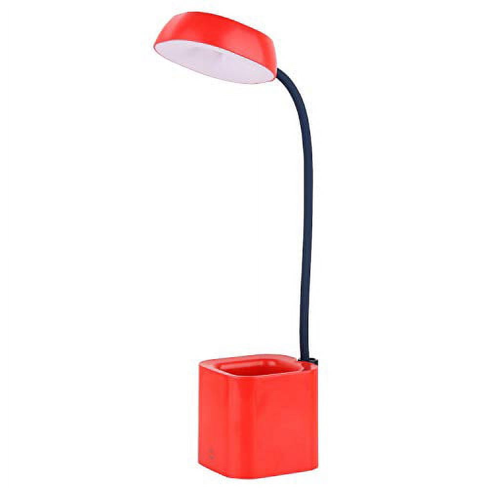 Small LED Desk Lamps with Pencil Holder, Small Desk Light for Kids Eyes