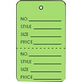 thumbnail image 1 of Small LIGHT GREEN 2 Part Perforated Price Coupon Tags, 1-1/4" x 1-7/8" - 1000 Tags, 1 of 1