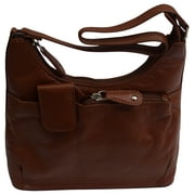 Small Ladies Purse Genuine Leather Multi-Pocket Shoulder Bag for Women
