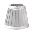 thumbnail image 1 of Small Lamp Shade,Pleated Modern Lampshades,Small Lamp Shades Replacement,Replacement 3.14" Top x 4.72" Bottom x 4.33" High Small Cylinder Chandelier Shades for Table Lamps Wall Sconces,Z3-Silver, 1 of 5