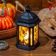 thumbnail image 1 of Small Lantern with LED Tealight, Vintage Lantern Decorative, Hanging Candle Lantern for Halloween Table Centerpiece Indian Diwali Decor, Garden Fairy Party Decoration, 1 of 6