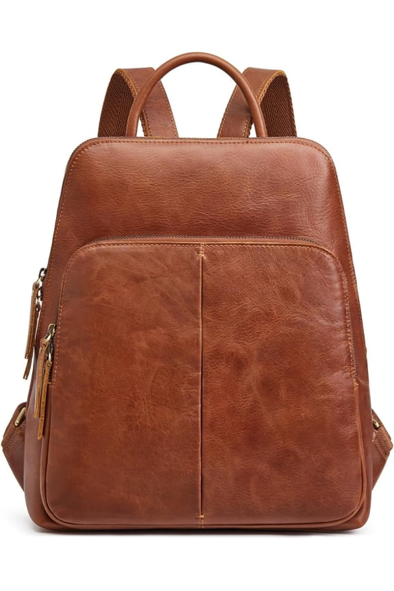 Small Leather Backpack for Women Fashion Designer Purse Anti- RFID Travel Bag