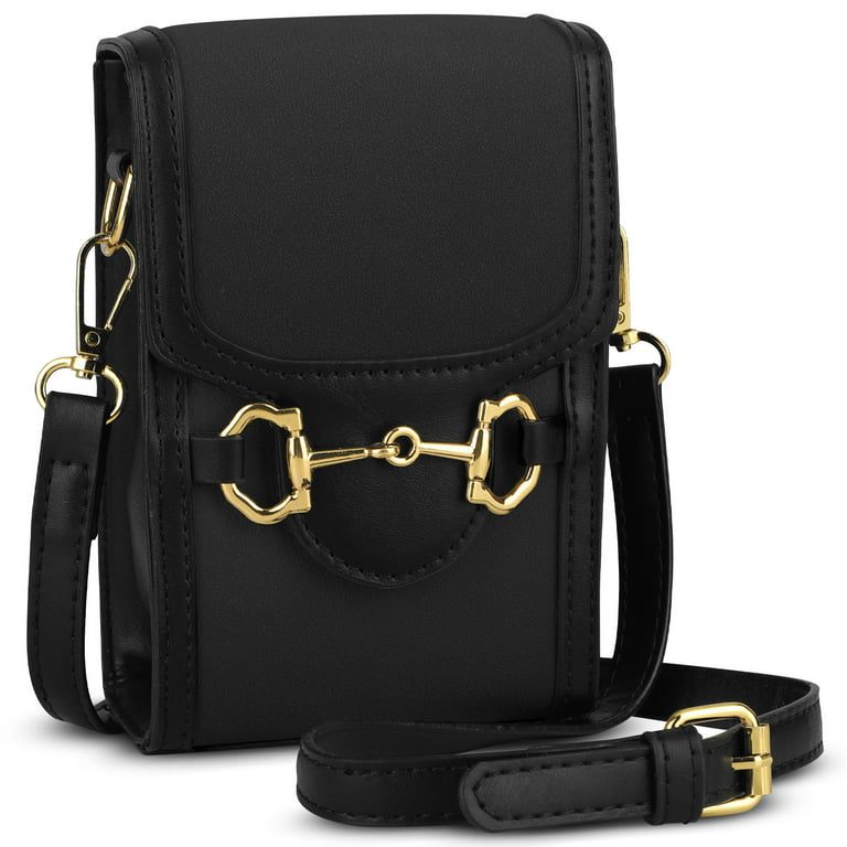 Women Touch Screen Phone Bag, EEEkit Small Crossbody Cellphone Purse with Adjustable Straps, RFID Blocking Wallet Handbag, Lightweight Leather