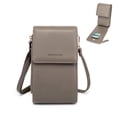 thumbnail image 1 of Small Leather Crossbody Cell Phone Wallet Purse and Bags for Women, 1 of 6