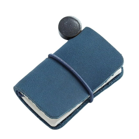 Small Leather Notebook 1.25x1.88Inch Pocket Journal Notepads Refillable Notebook