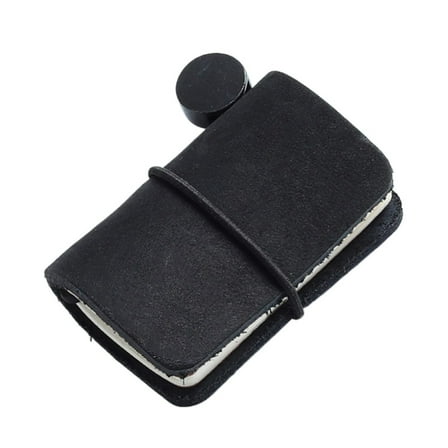 Small Leather Notebook 1.25x1.88Inch Pocket Journal Notepads Refillable Notebook