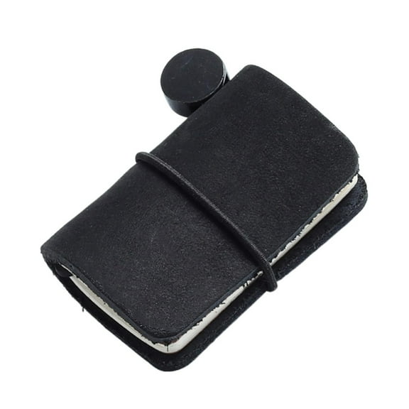 Small Leather Notebook 1.25x1.88Inch Pocket Journal Notepads Refillable Notebook