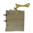 thumbnail image 1 of Small Leather Purse Organizer Shoulder Bag 3 Zipper Pocket Travel, 1 of 25