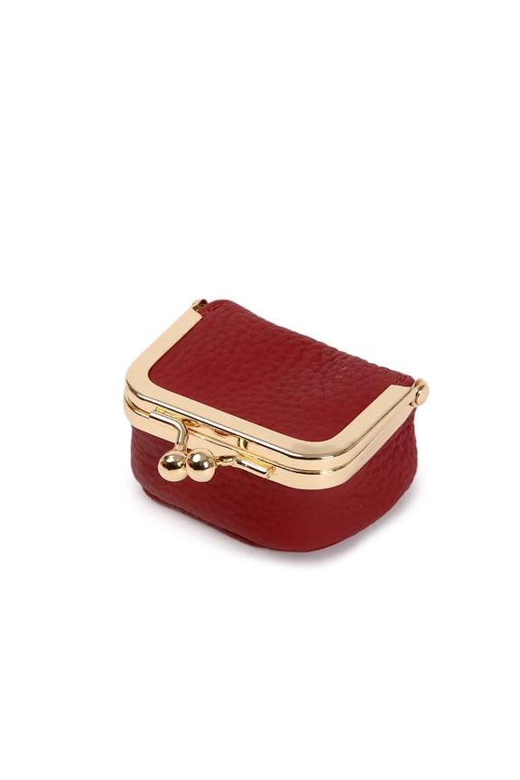 Small Leather Women Coin Wallet Purse with Inner Pocket