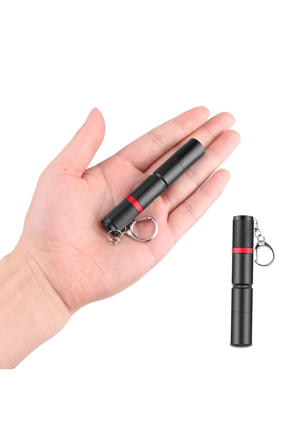 Small Led Pocket Flashlight with Keychain,3.5inch AAA Battery-Powered 3 Modes Flashlights High Lumens,IP44 Waterproof,Suitable for Car Maintenance,Emergency,Outdoor Activity()