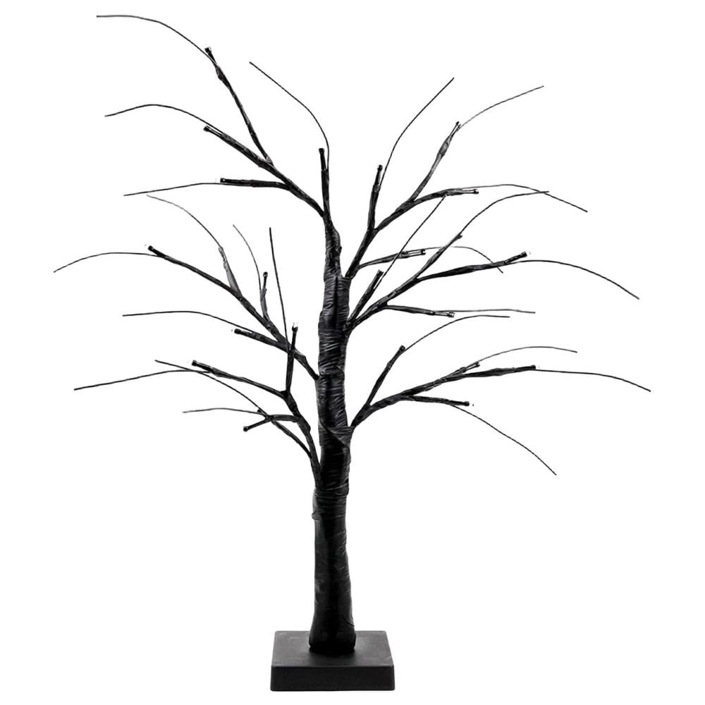 Small Light Up Tree | Tabletop Halloween Realistic LED Birch Tree | 24 ...