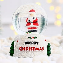 Small Lighted Snow Globes Christmas Ornament, Vintage Christmas Decor Santa Claus Snow Globes, Vintage Christmas Decorations Indoor