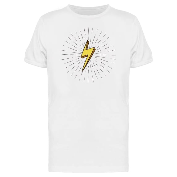 Small Lightning Bolt Cartoon Tee Men's -Image by Shutterstock