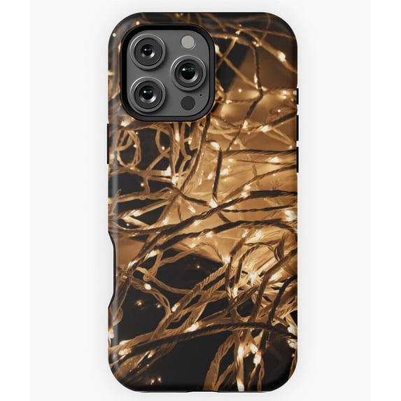 Small Lights Holiday Decoration Gift Phone Case for iPhone 16 15 14 13 12 11 Pro Max