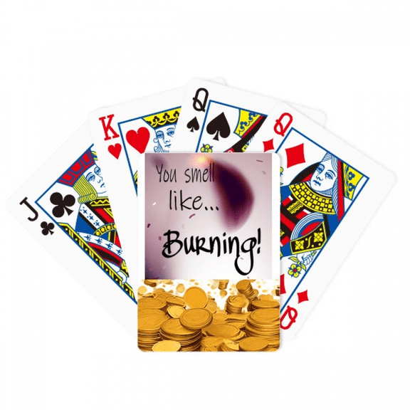 Small Like Burning Art Deco  Fashion Gold Playing Card Classic Game