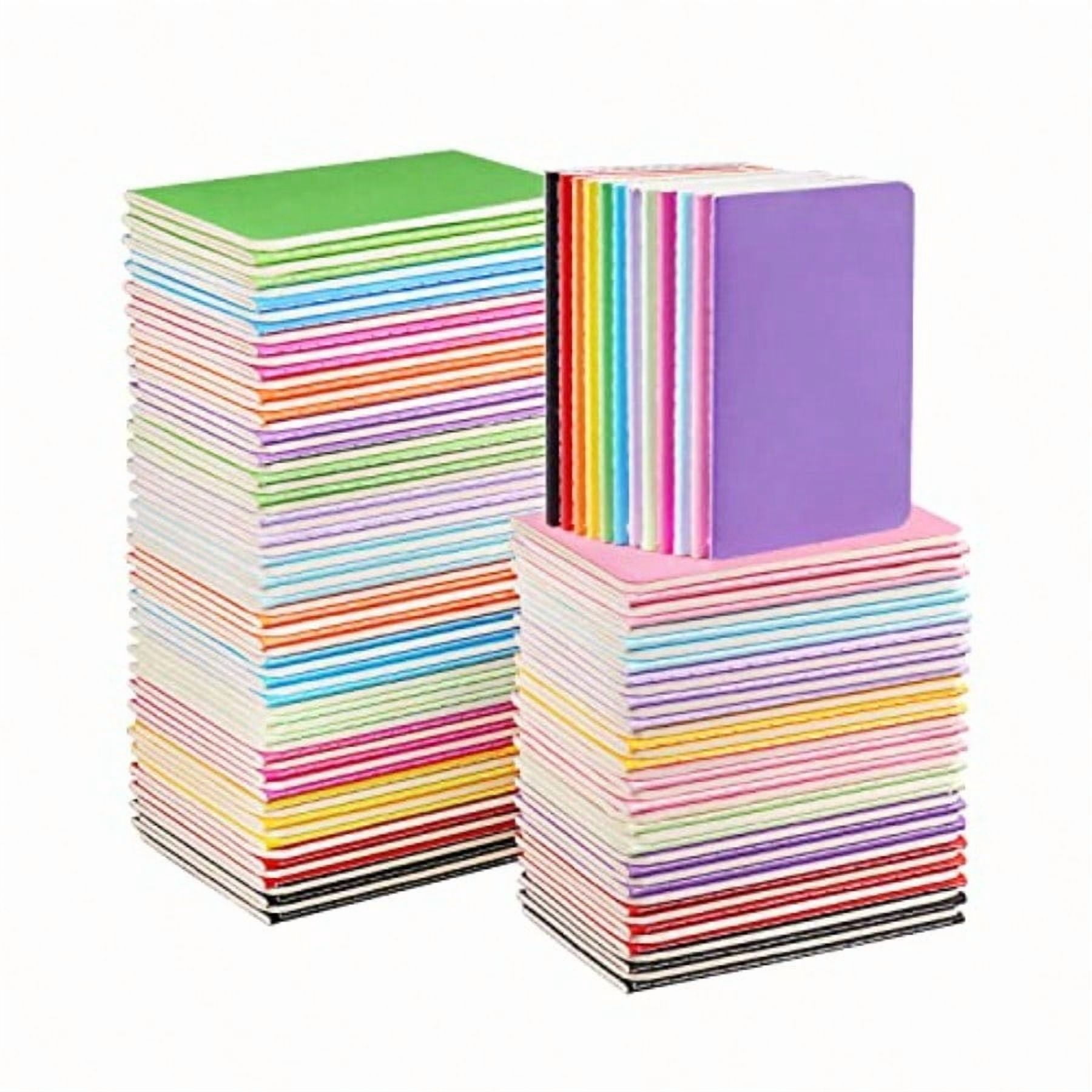 Small Lined Notepads Bulk 120 Pack Mini Journal Pocket Notebooks Set Colorful Cover Notebooks for 3.5 x 5.5 Inches 30 Sheets/60 Pages