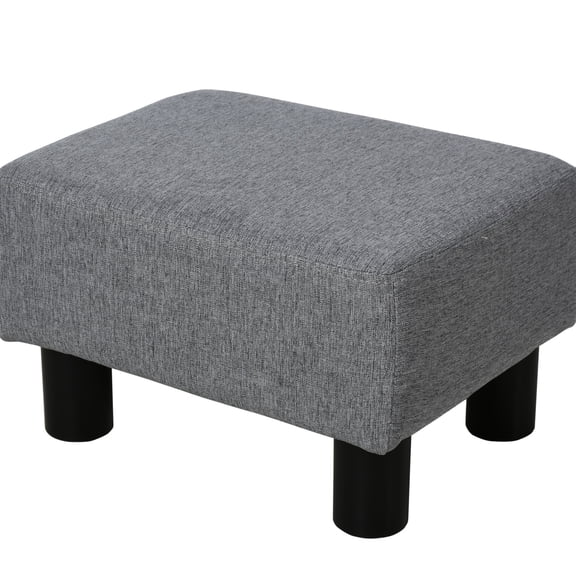 Small Linen Cube Ottoman / Enhance Home Look and Provide Comfort