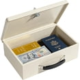 thumbnail image 1 of Small Lock Boxes for Personal Items, Fire and Water Resistance, Fireproof Document Box with Key Lock, Fireproof Safe Box for Documents, Jewelry, Passport,cash, 1 of 8
