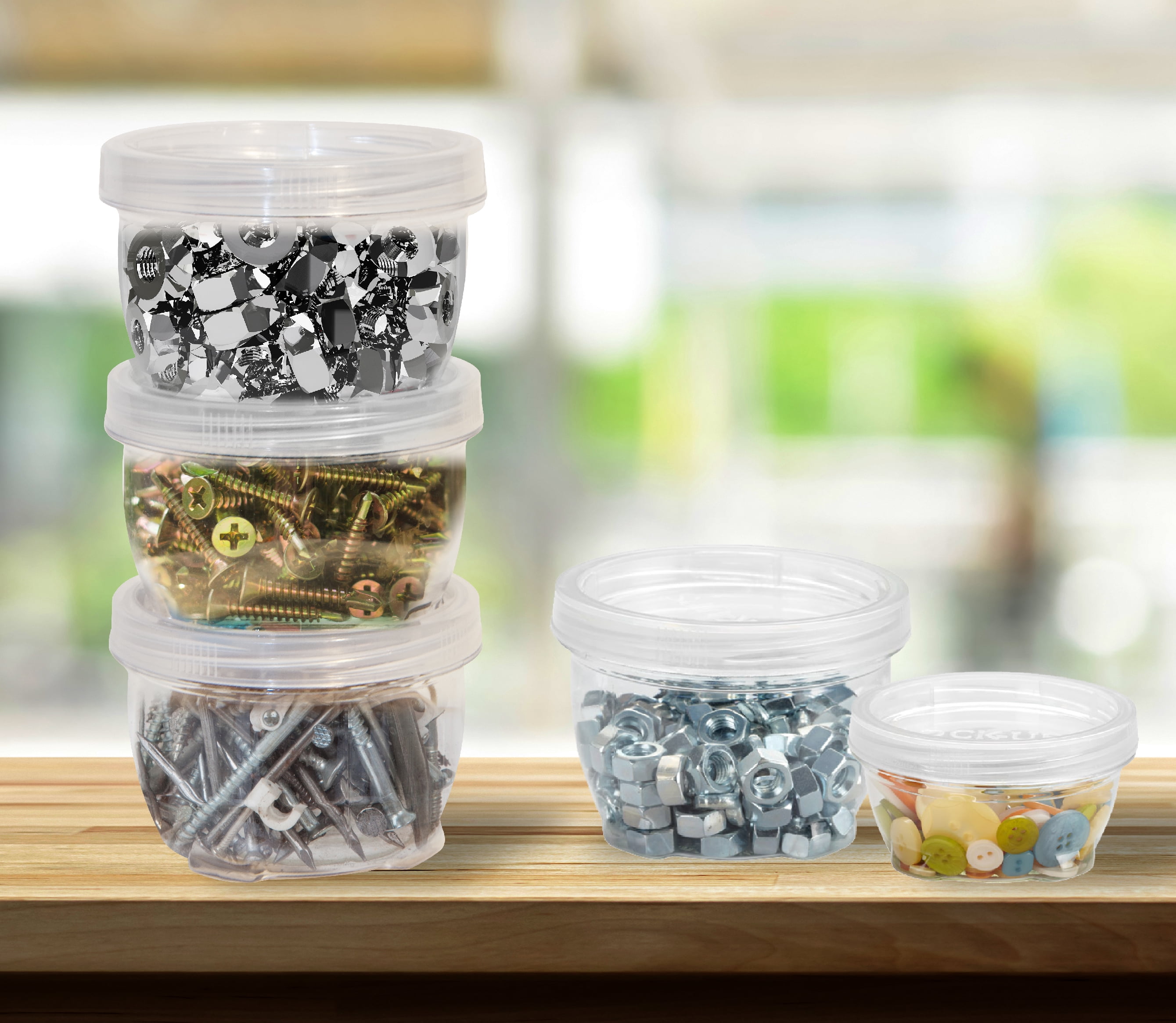 UEG Club Food Storage Containers Plastic Soup Deli Containers with Lids (16oz, 48 Count), Clear