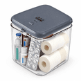 Small Lockable Storage Box with Grey Lid, Medication and Snack ...