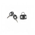 thumbnail image 1 of Small Locks with Keys, Sparkling Mini Luggage Locks Keyed Padlock Metal Lock for Locker Suitcase, Backpack, Boxes, Laptop Bag(Black), 1 of 7