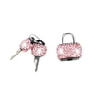 thumbnail image 1 of Small Locks with Keys, Sparkling Mini Luggage Locks Keyed Padlock Metal Lock for Locker Suitcase, Backpack, Boxes, Laptop Bag(Pink), 1 of 7