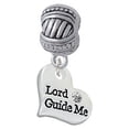 thumbnail image 1 of Small Lord Guide Me Heart - Large Rope with Cross Beads Charm Bead, 1 of 1