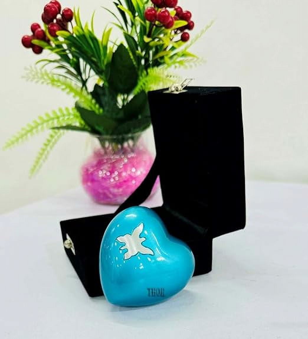 Small Love Heart Urn for Human Ashes Mini Keepsake Funeral Ash