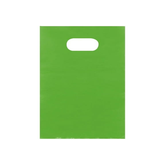 SSWBasics Small Low Density Clearly Lime Green Merchandise Bags - 9W x 12H - Case of