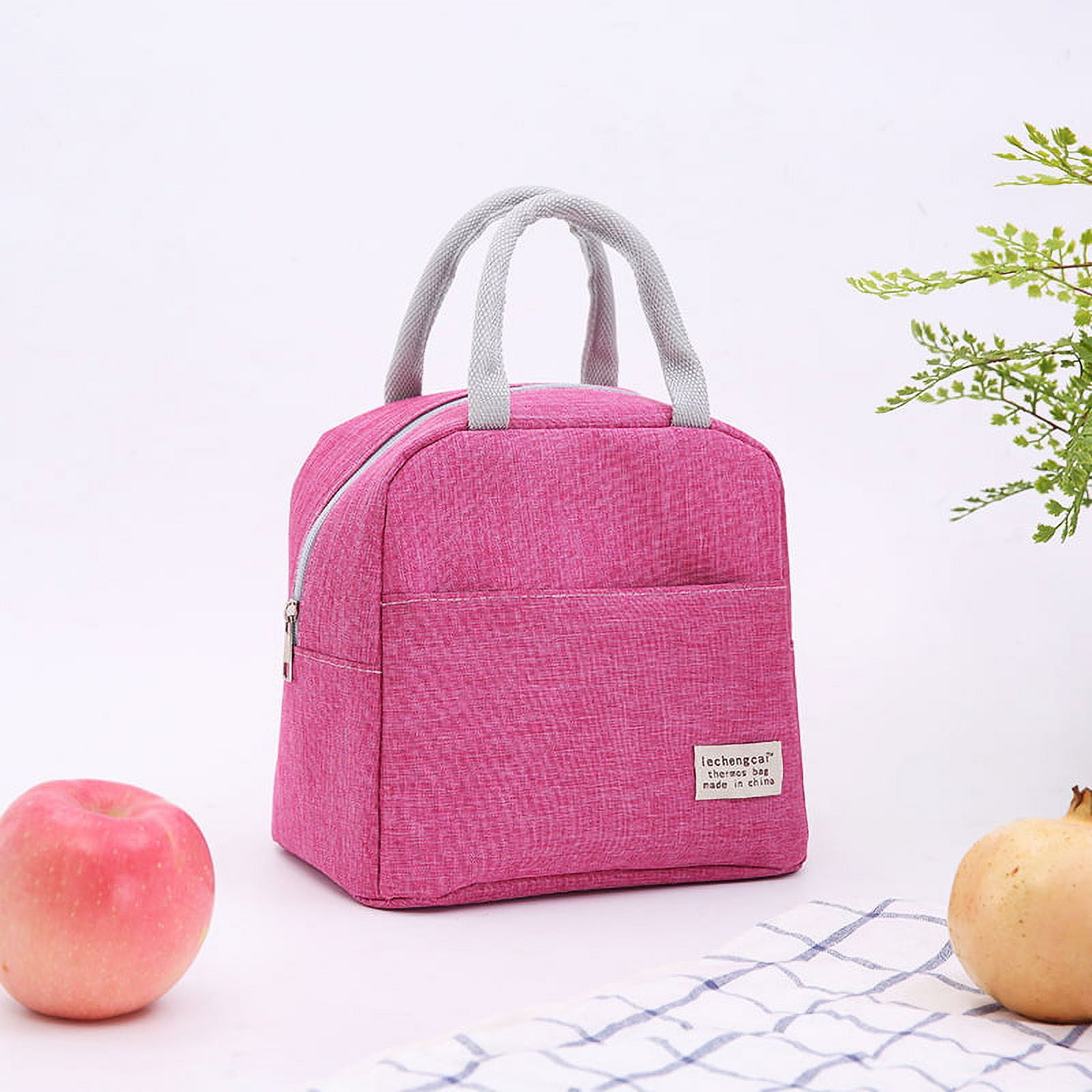 Mziart Cute Lunch Bag for Women Men, Aesthetic Lunch Bag Reusable Insulated  Lunch Tote Bag Kawaii Lunch Box Container Waterproof Lunch Cooler Bag for