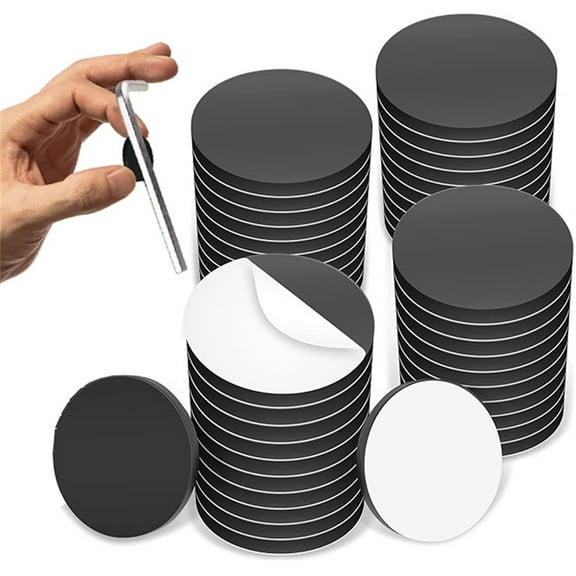 Small Magnet Dots with Adhesive Backing,Happon 100 Pcs Flexible Self Adhesive Magnets,Small Sticky Magnets for Crafts DIY School Office Home