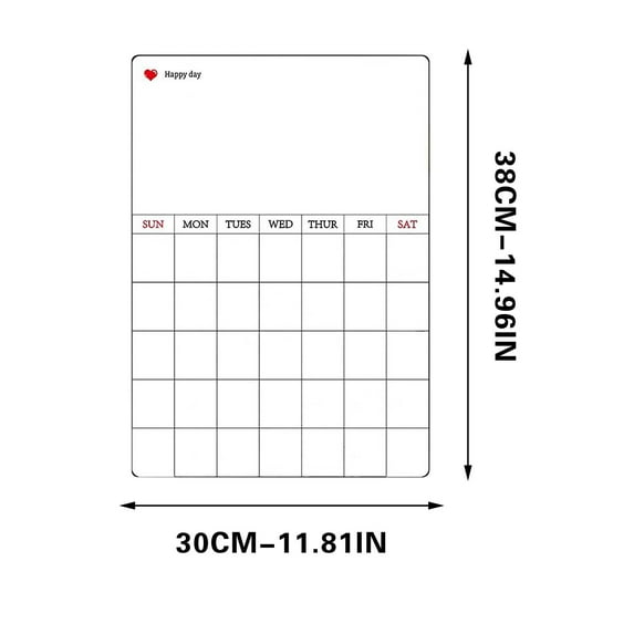 Small Magnetic Board Refrigerator, Refrigerator Magnets Strong Sticker, 38x30cm Message Board with Marker for Kitchen Office Dorm