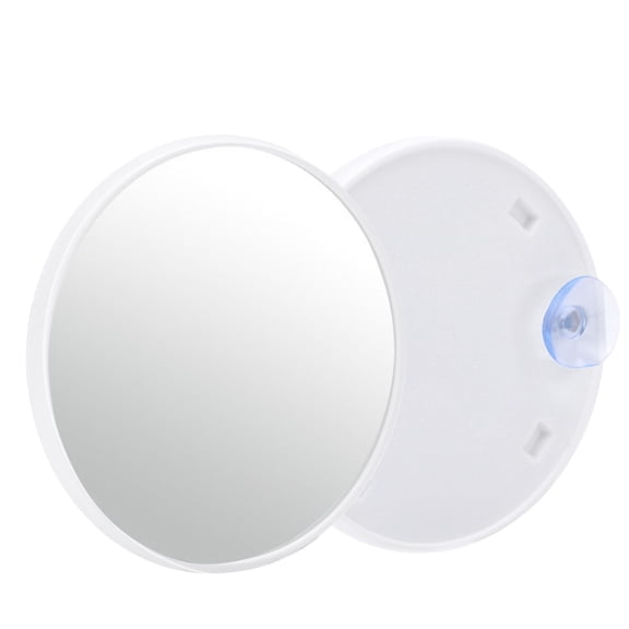 Small Magnifying Glass with Suction Cup - 3.5-inch Diameter, Glass Lens - for Makeup, Plucking Eyebrows, Travel - Portable and Practical