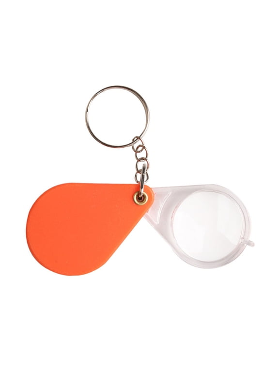 Small Magnifying Glasses for Senior, Pocket Magnifier with Keychain, Mini Folding Magnify Glass with Protective Sheath, Ideal for Reading Close Work Repairing Hobby Coins, 1.26"