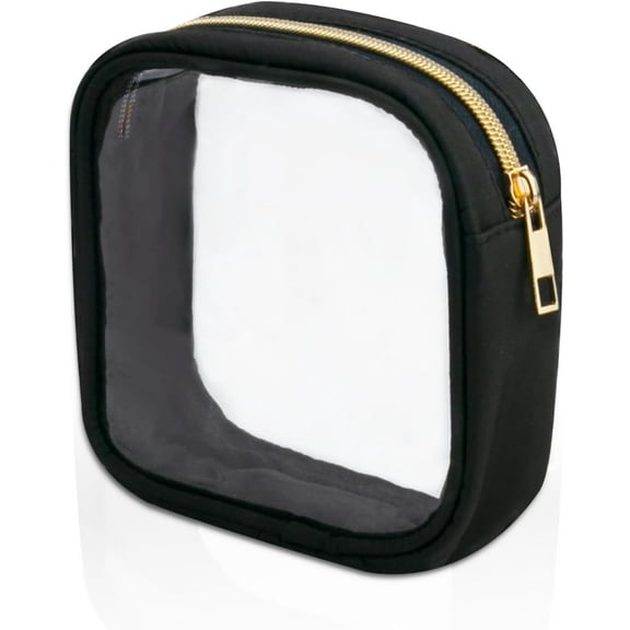 Small Makeup Bag Clear Makeup Bags Tsa Approved Toiletry Bag Travel Pouch Mini Makeup Pouch for Purse Essentials Accessories Coin Purse Aesthetic Stuff