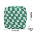 thumbnail image 1 of Small Makeup Bag for Purse Knit Checkerboard Coin Purse, Large Capacity Portable Organizer, Small Cosmetic Bag for Purse, 1 of 7