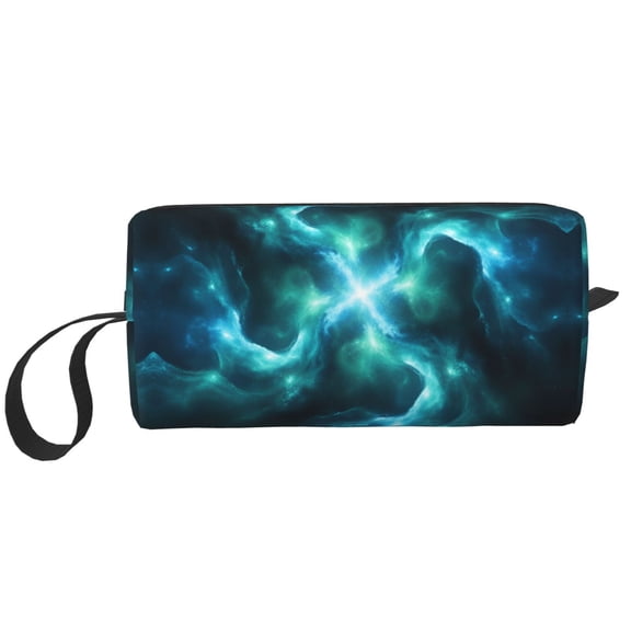 Small Makeup Brush Cosmetic Bag Trippies Galaxy Space Travel Water-Resistant Make Up Toiletry Organizer Case Pouch