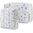 thumbnail image 1 of Small Makeup Organizer | Waterproof Storage Bag | Floral Small Zipper Pouch for Travel and Daily Use, Gift for Everyday Use, 1 of 9