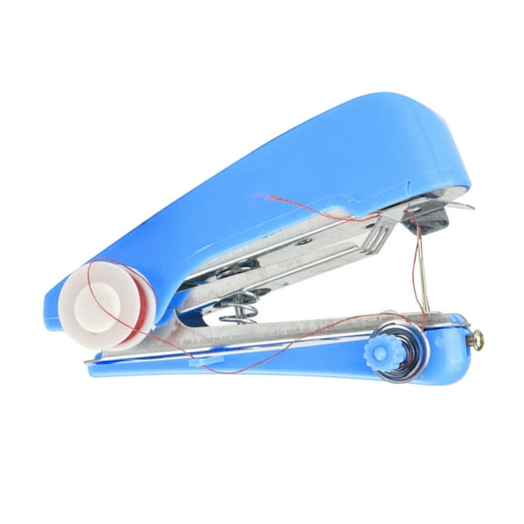 Small Manual Sewing Machine Handheld Sewing Machine Flexible Fast Stitching Machine for Clothing Repair Curtain Craft