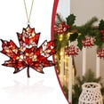thumbnail image 1 of Small Maple Leaf Acrylic Sun Catcher 8cm, Painted Glass Fall Hanging Decor for Window Balcony, Autumn Pendant for Thanksgiving Courtyard Wall Home Decor, 1 of 6