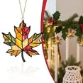 thumbnail image 1 of Small Maple Leaf Acrylic Sun Catcher 8cm, Painted Glass Fall Hanging Decor for Window Balcony, Autumn Pendant for Thanksgiving Courtyard Wall Home Decor, 1 of 5