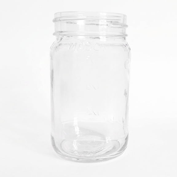 Small Mason Jar Glass Rustic Drinking Jar or Storage Jar